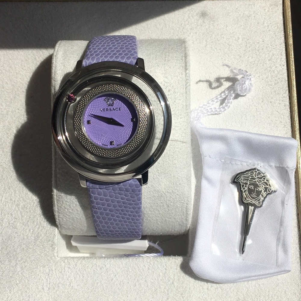 Purple Versace Venus watch